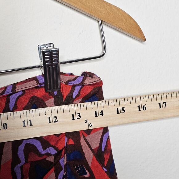 Anthropologie DOLAN Left Coast Collection Draped Red Motif Mini Skirt Size XS - Picture 5 of 9